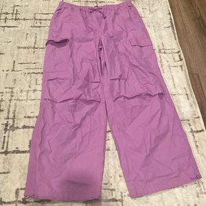 Never Worn Y2K Purple Wide Leg Cargo  Pants